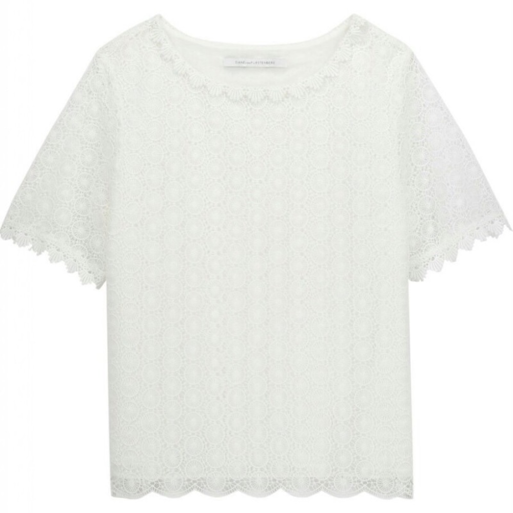 DIANE VON FURSTENBERG Brylee Lace Tee